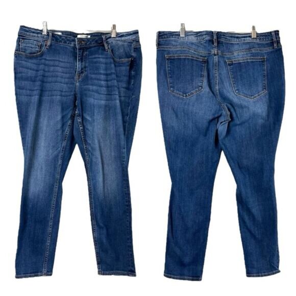 Vigoss Jeans Jagger Skinny Ankle Mid Rise Medium Wash Women’s Plus Size 18 - Picture 6 of 6